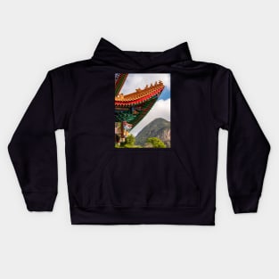 Po Lin Monastery, Lantau Island, Hong Kong Kids Hoodie